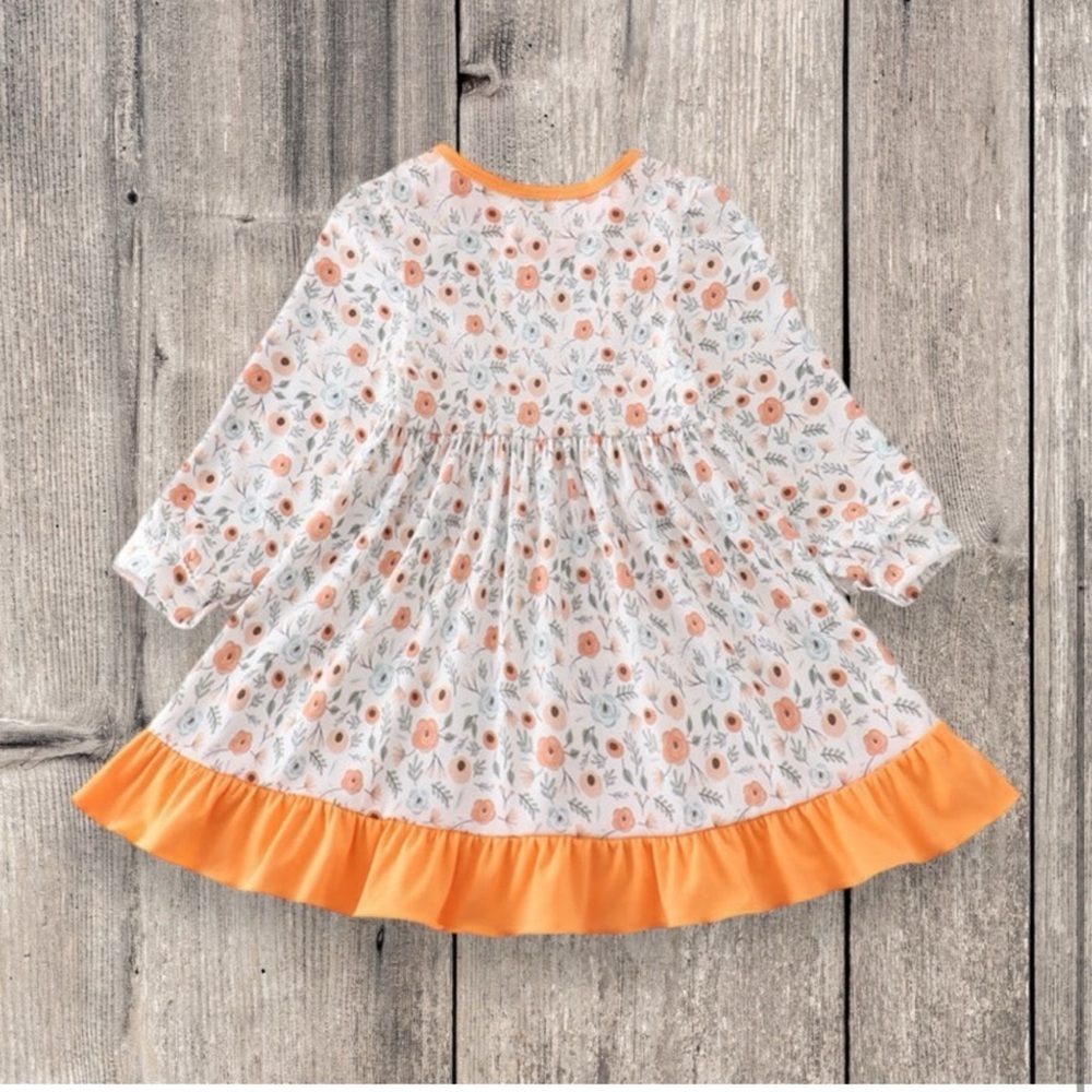 New Boutique Girls Floral Dress - Picture 2 of 2